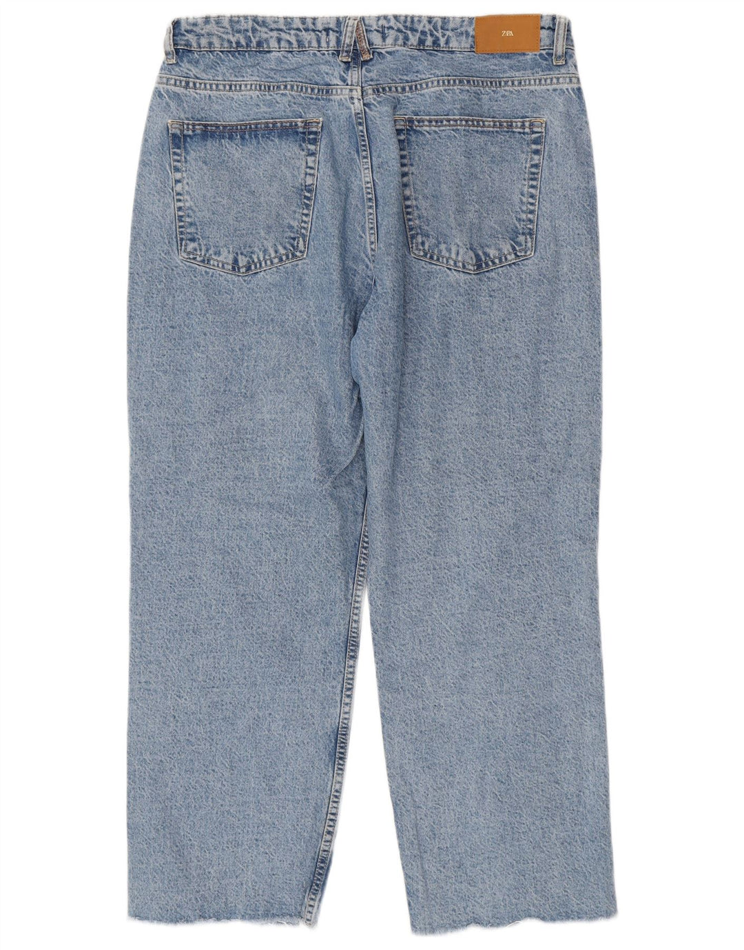 ZARA Løse jeans til kvinder EU 42 Large W32 L27 Blå