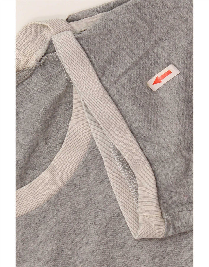 Adidas Herre T-Shirt Top Stor Grå Colourblock Bomuld