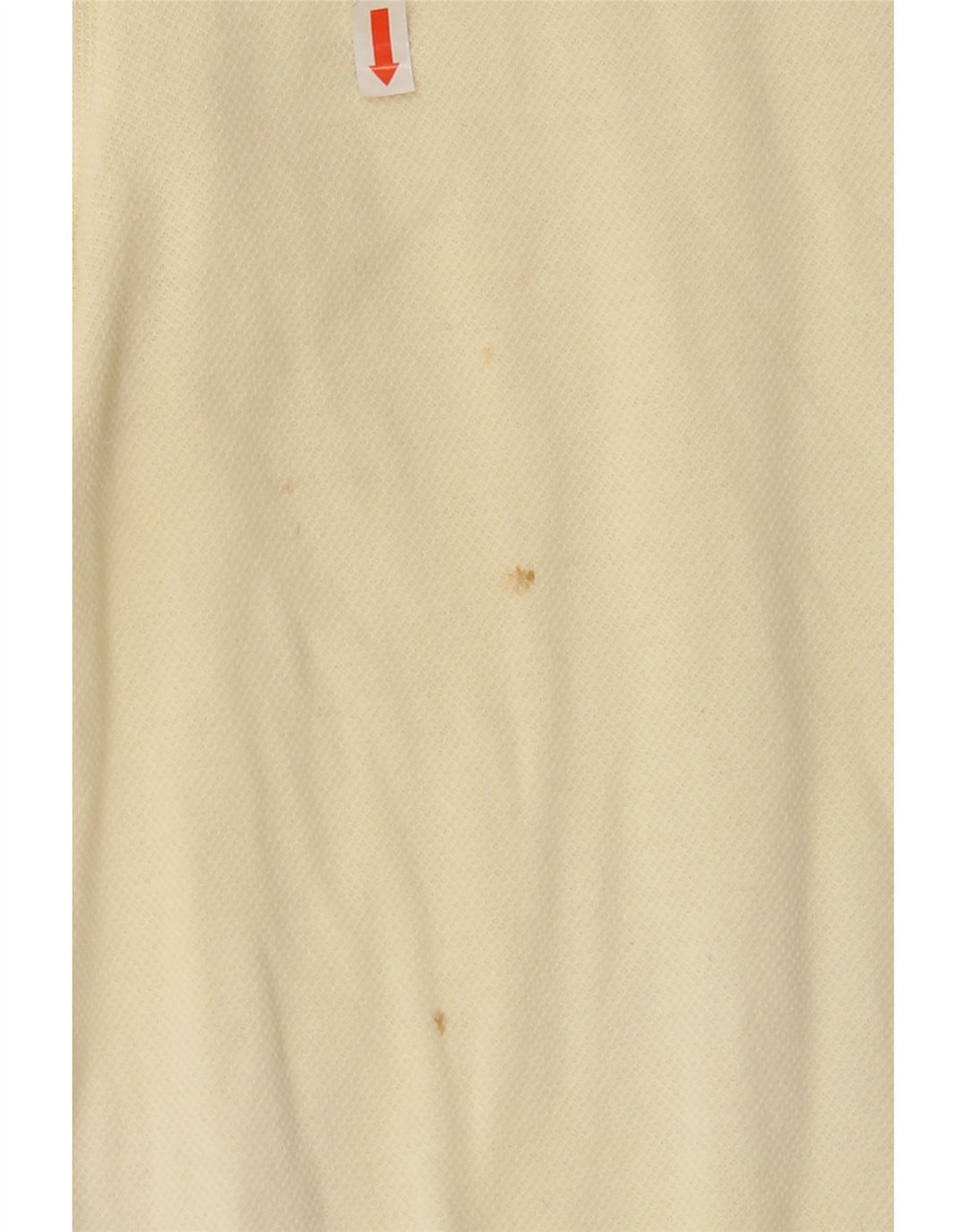 POP 84 Mens Polo Shirt Large Off White Cotton Vintage POP 84 and Second-Hand POP 84 from Messina Hembry 