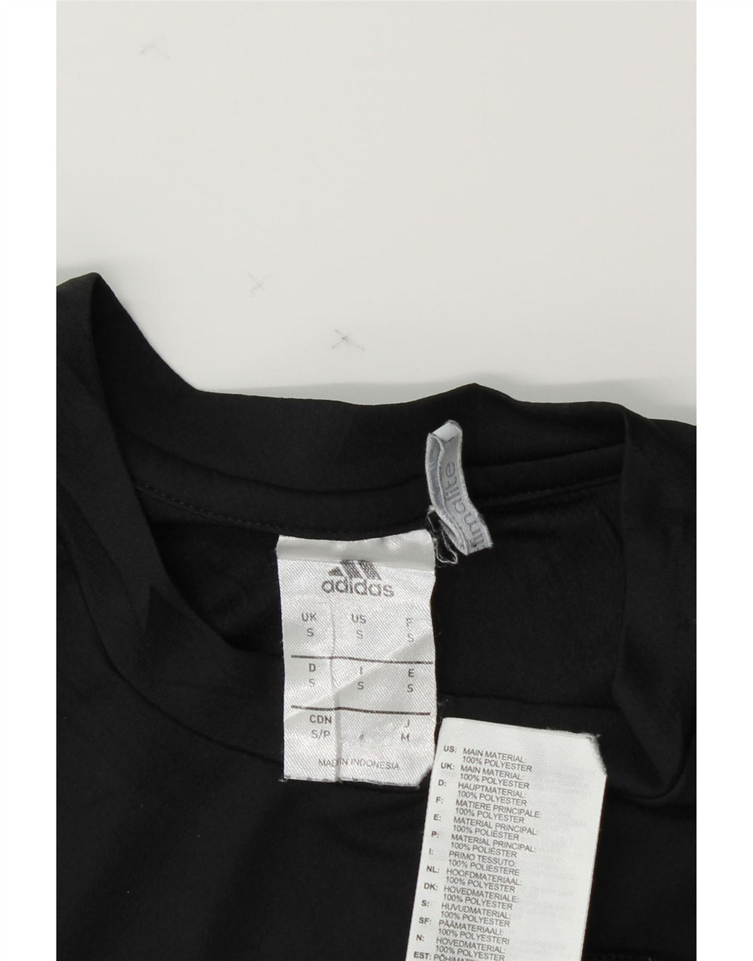 ADIDAS Mens Climalite T-Shirt Top Small Black Polyester Vintage Adidas and Second-Hand Adidas from Messina Hembry 