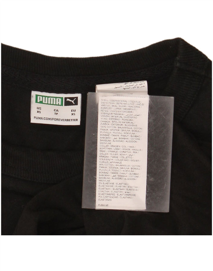PUMA Grafisk T-shirt top til mænd XS Sort bomuld