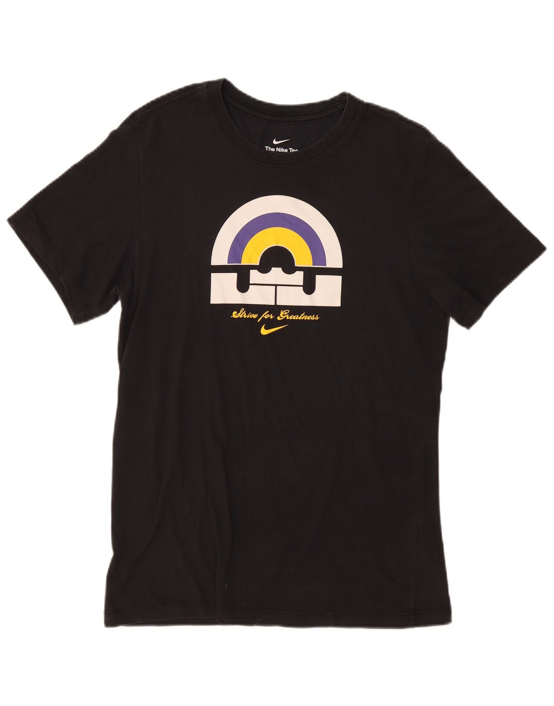 Nike grafisk T-shirt top til mænd, lille sort