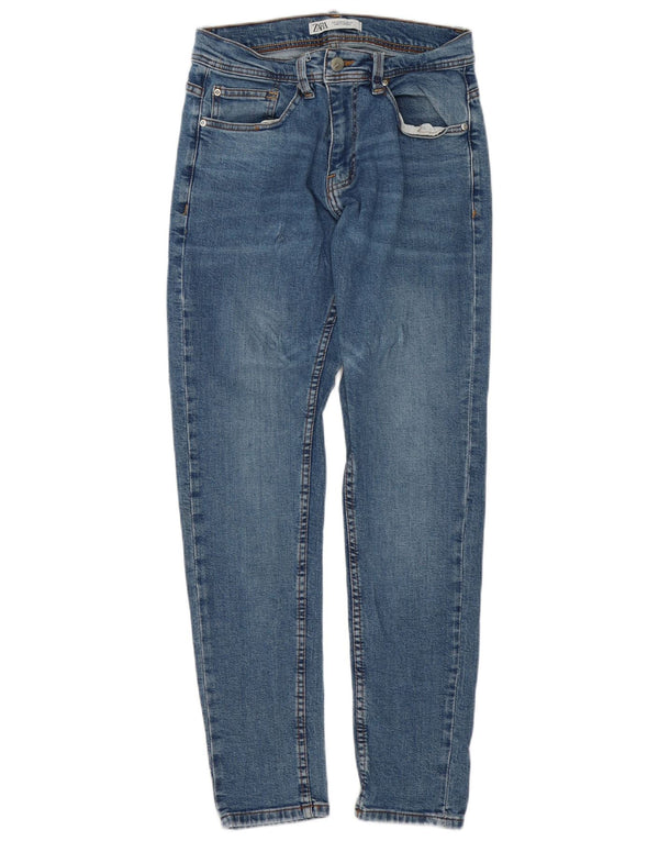 Zara Mens Slim Jeans EU 40 Medium W31 L30 Blue Cotton