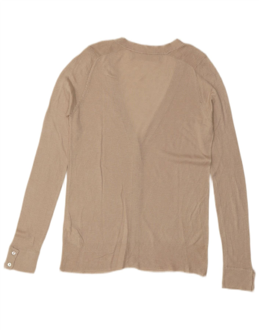 ZARA cardigan sweater til kvinder UK 10 Small Off White Viscose