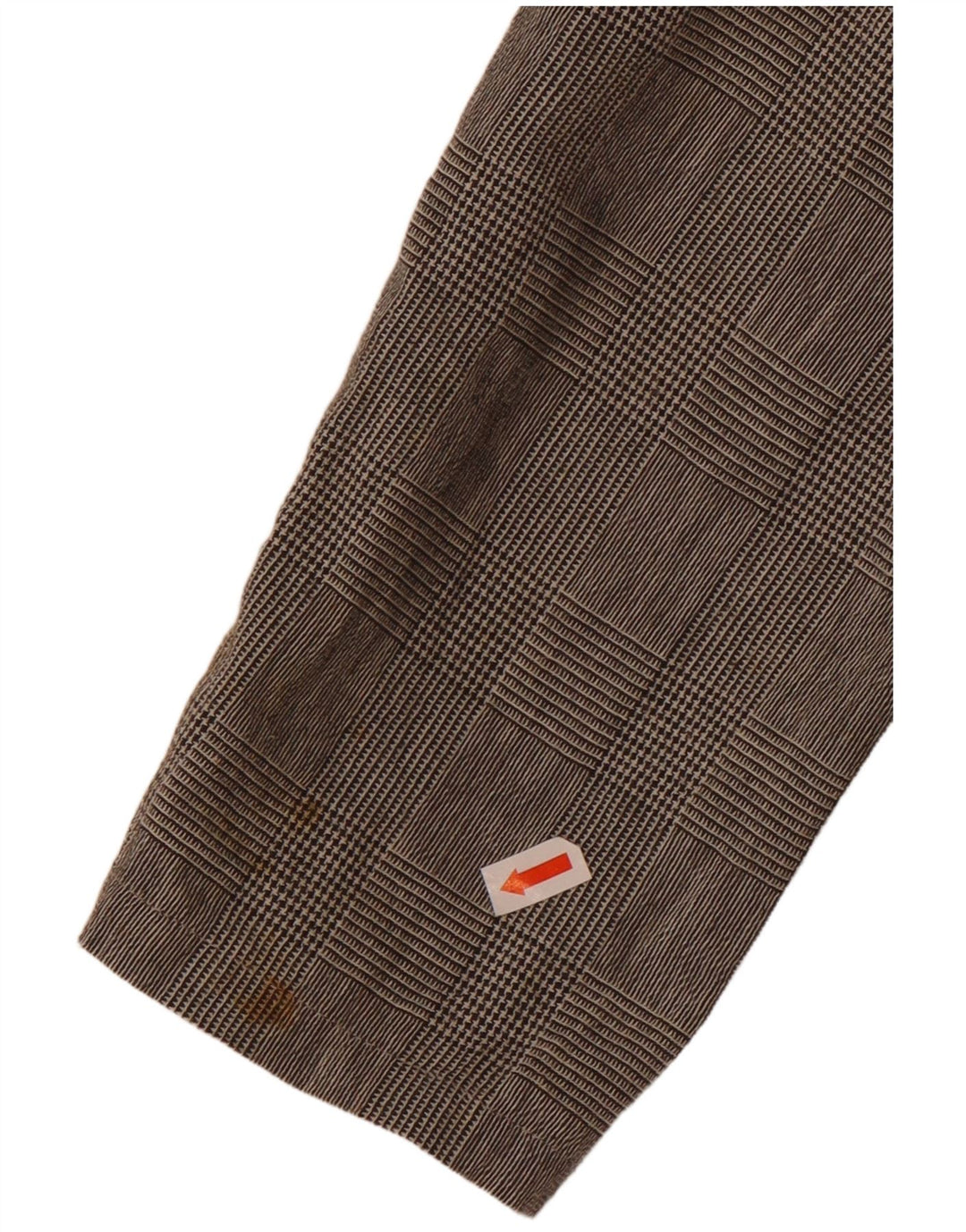 Benetton Dame Skjorte Bluse IT 46 Stor grå ternet bomuld