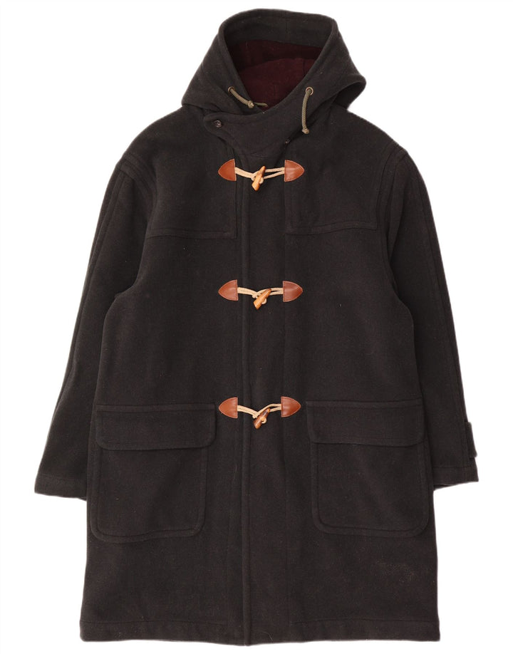 P&P People Herre Hooded Duffle Coat UK 38 Medium Green Wool