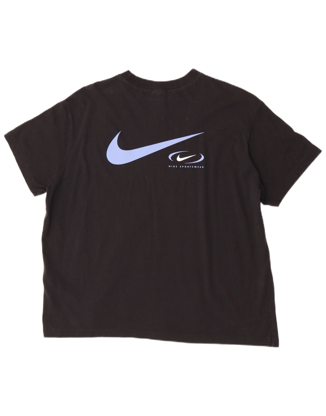 Nike grafisk T-shirt top til mænd, stor sort bomuld