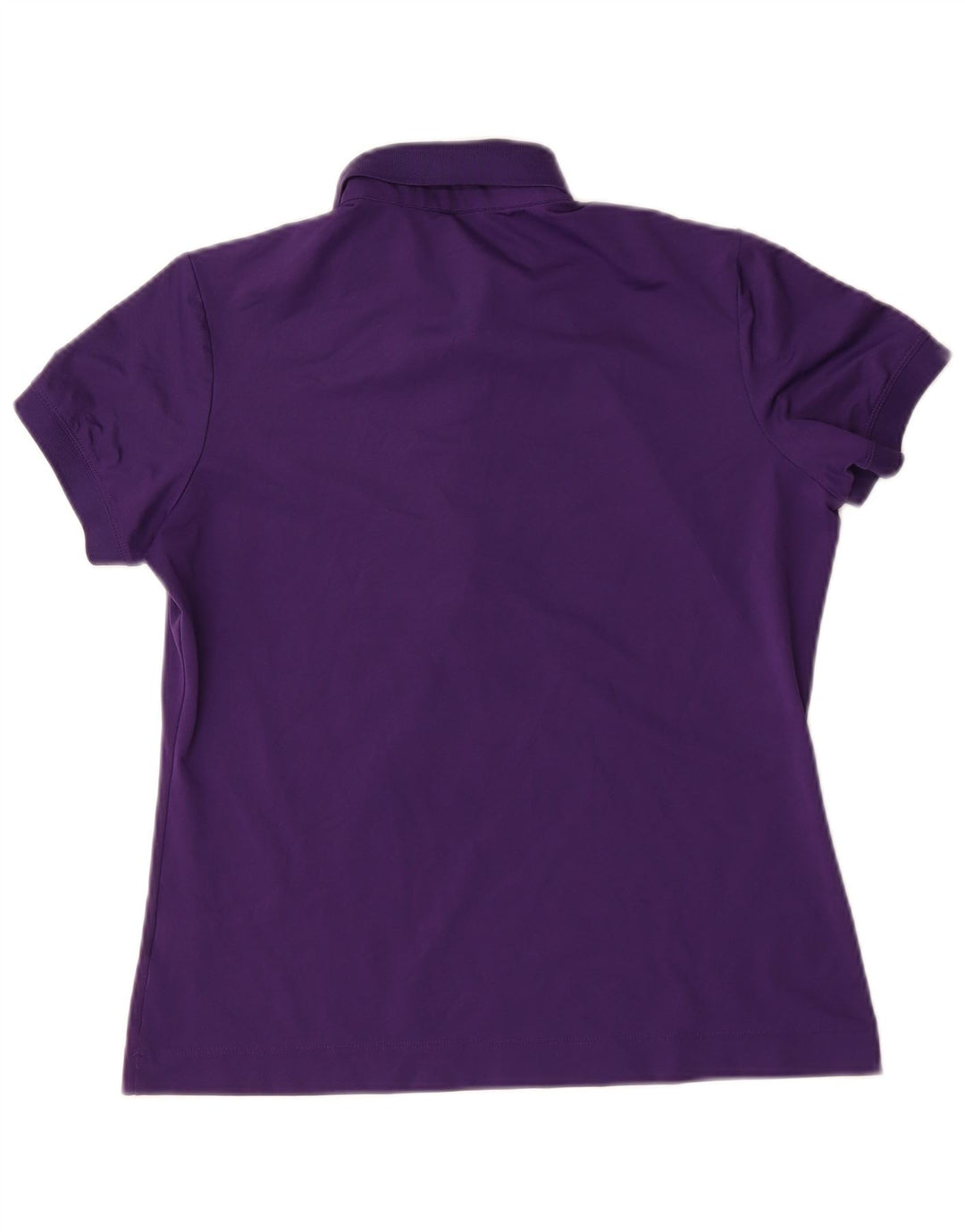Nike Dame Dri Fit Polo Shirt UK 12/14 Medium Purple Polyester