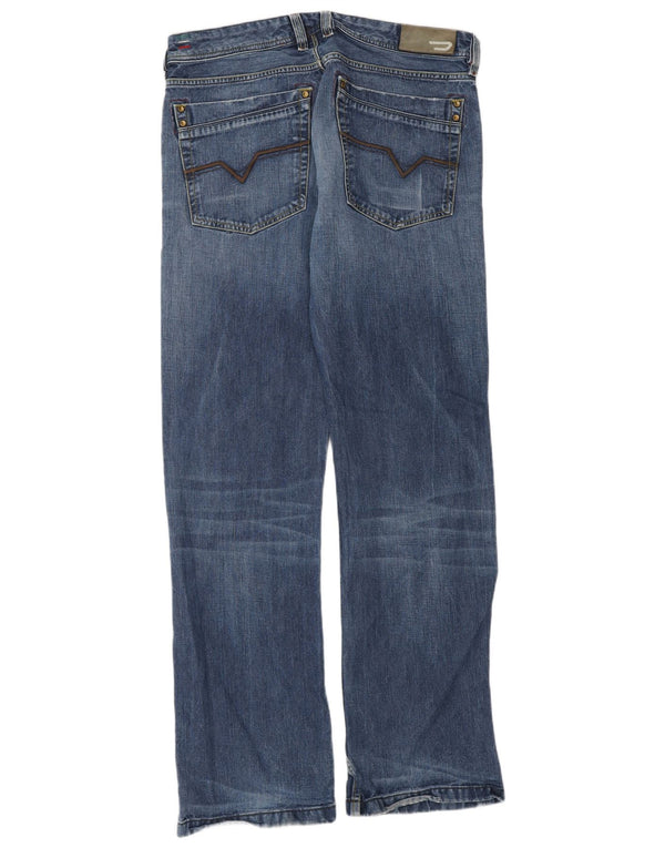 Diesel Herre Lemmen Bootcut Jeans W33 L32 Blå Bomuld