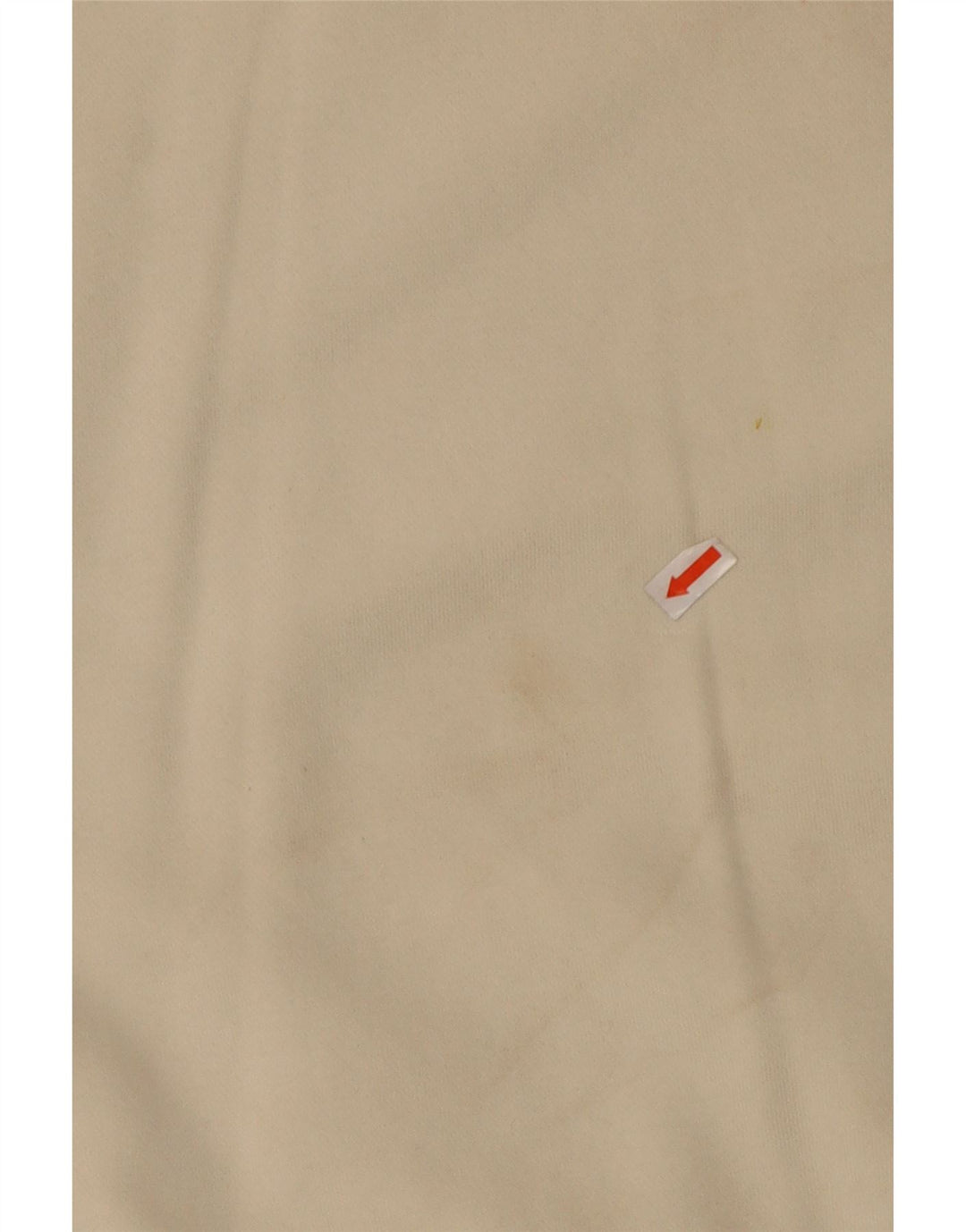 NIKE Womens Crop Oversized Sweatshirt Jumper UK 10 Small Off White Bomuld