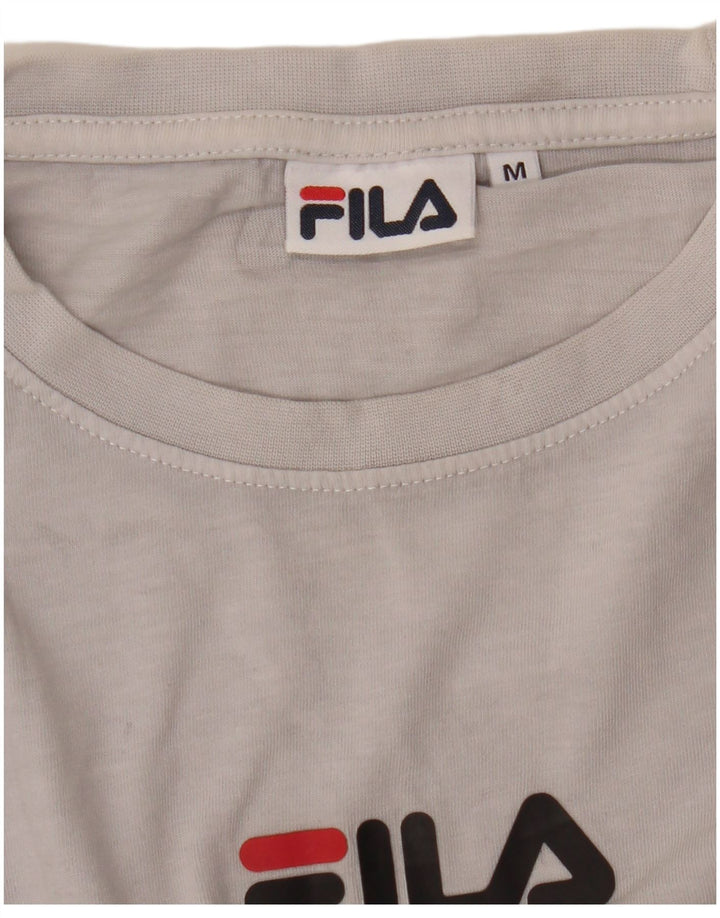 Fila Herre T-Shirt Top Medium Sort Colourblock