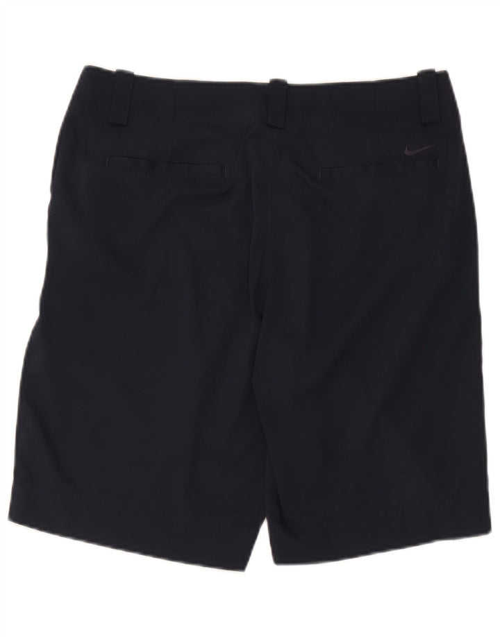 Nike Dame Golf Chino Shorts UK 14 Medium W34 Navy Blue Polyester