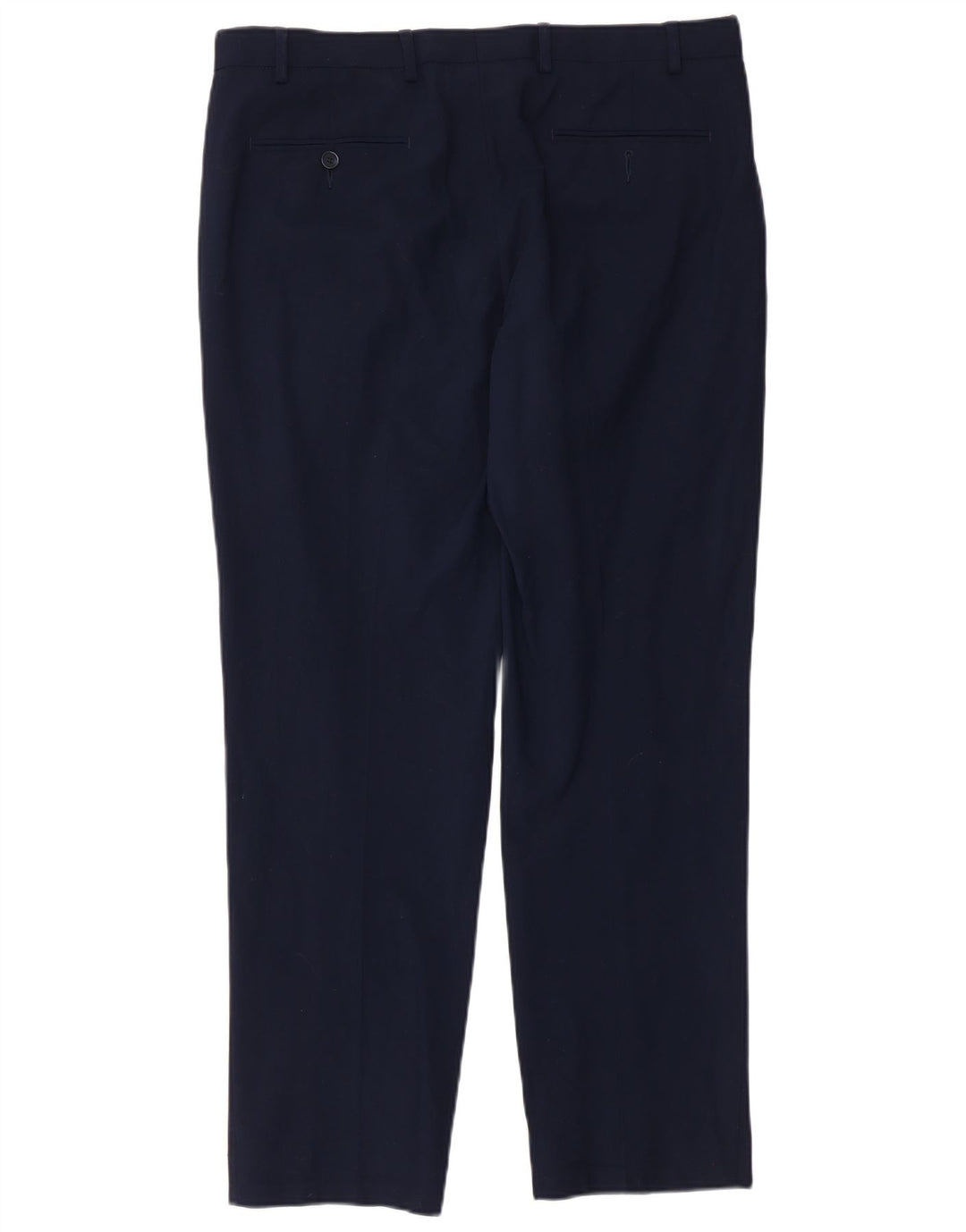 Marks & Spencer Herre Regular Fit Casual Bukser W36 L31 Marineblå Uld