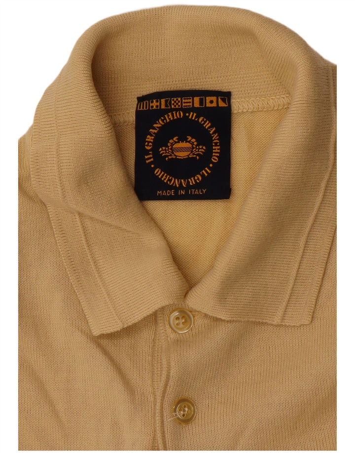 Il Granchio Herre Polo Neck Jumper Sweater Stor Beige