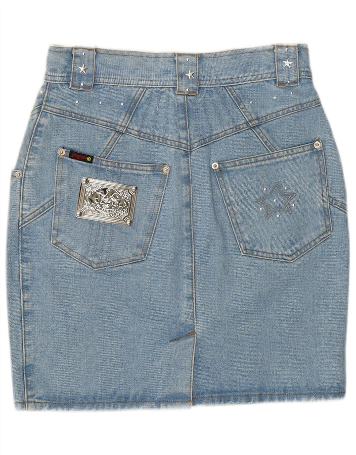 JINGLERS Womens Denim Skirt W28 Medium Blue