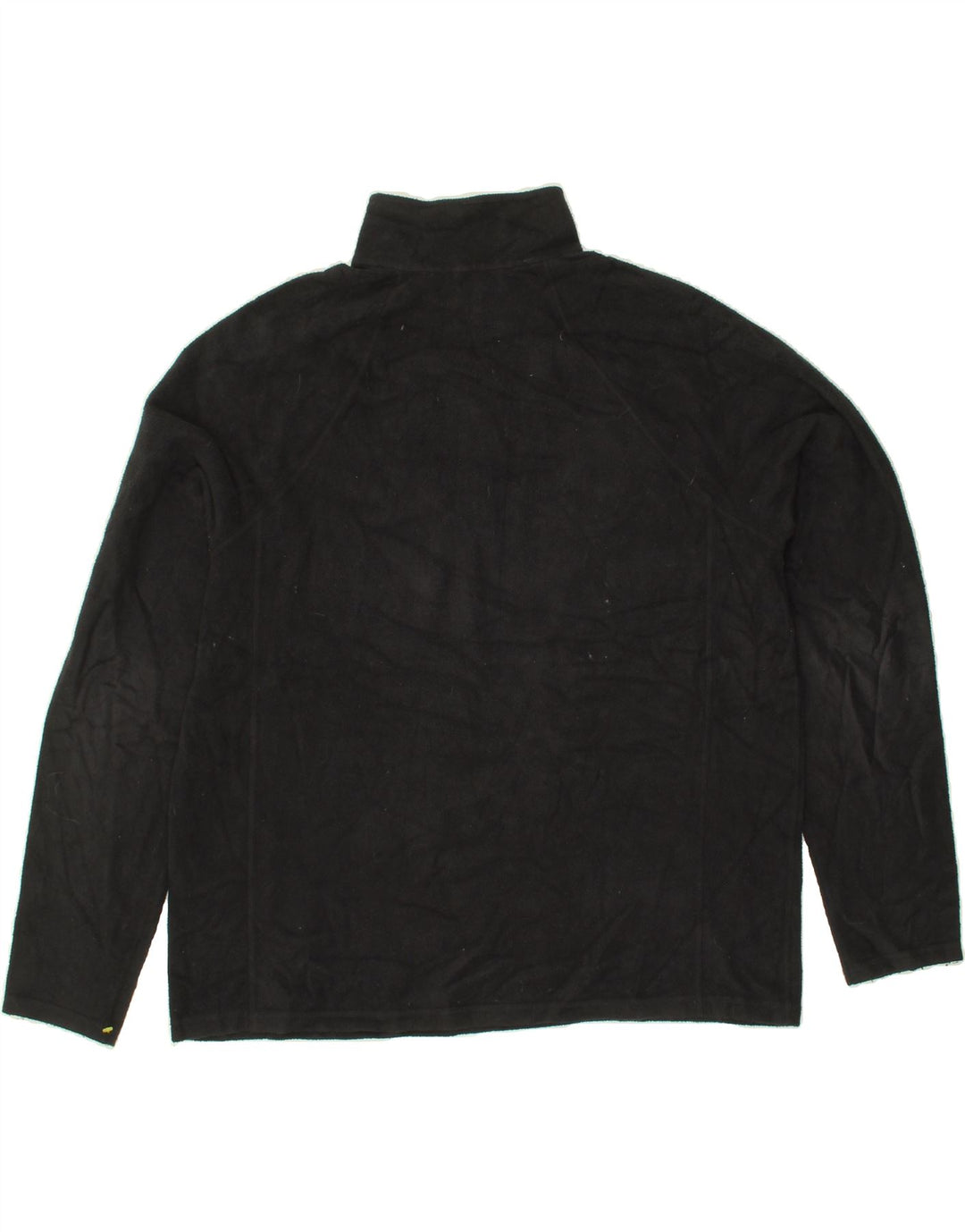 L.L.BEAN Mens Zip Neck Fleece Jumper Large Black Polyester Vintage L.L.Bean and Second-Hand L.L.Bean from Messina Hembry 