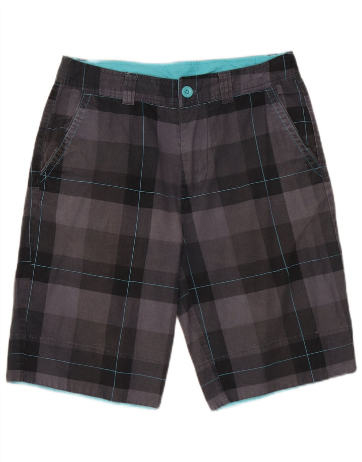 Sneaker Freak Herre Chino Shorts XS W29 Grå ternet bomuld