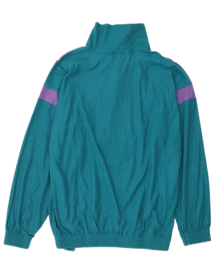Vintage Herre grafisk hel træningsdragt Lille grøn Colourblock Polyester