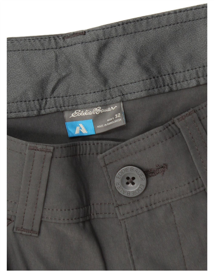 EDDIE BAUER Herre Cargo Shorts W32 Medium Grå Nylon