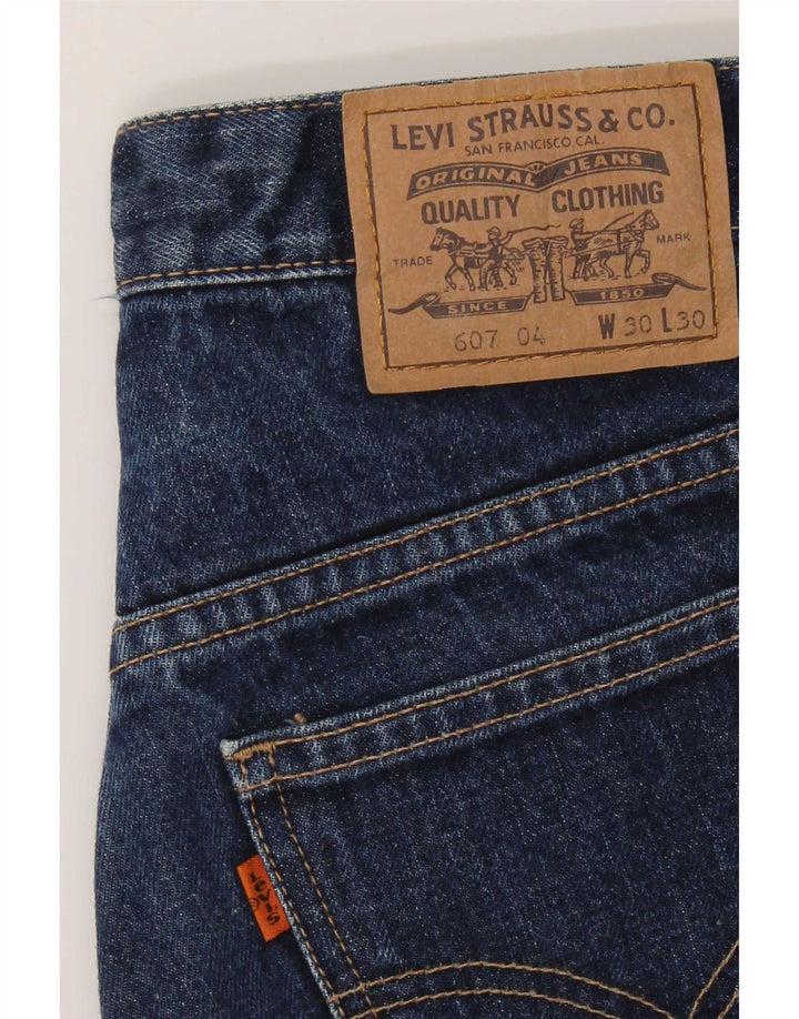 Levi's Herre 607 Bootcut Jeans W30 L30 Marineblå