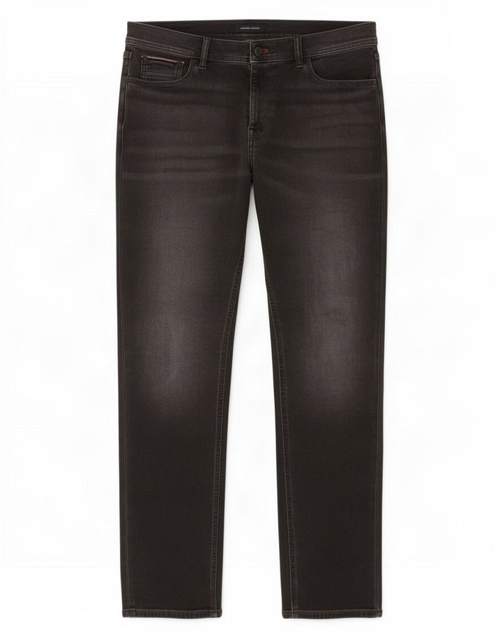 Tommy Hilfiger Herre Slim Jeans W34 L34 Grå Bomuld
