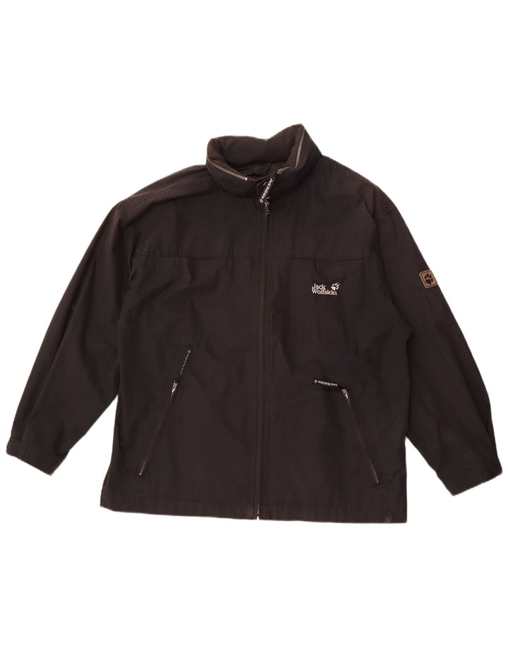 Jack Wolfskin Herre regnjakke UK 40 Large Black Polyester