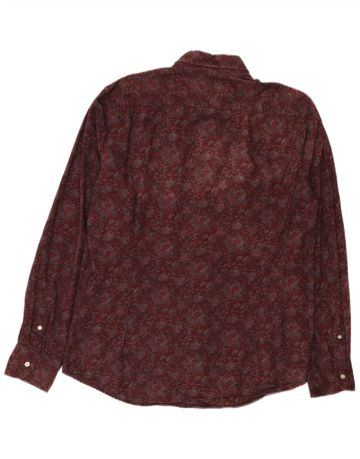 Massimo Dutti Herreskjorte Stor Burgundy Paisley