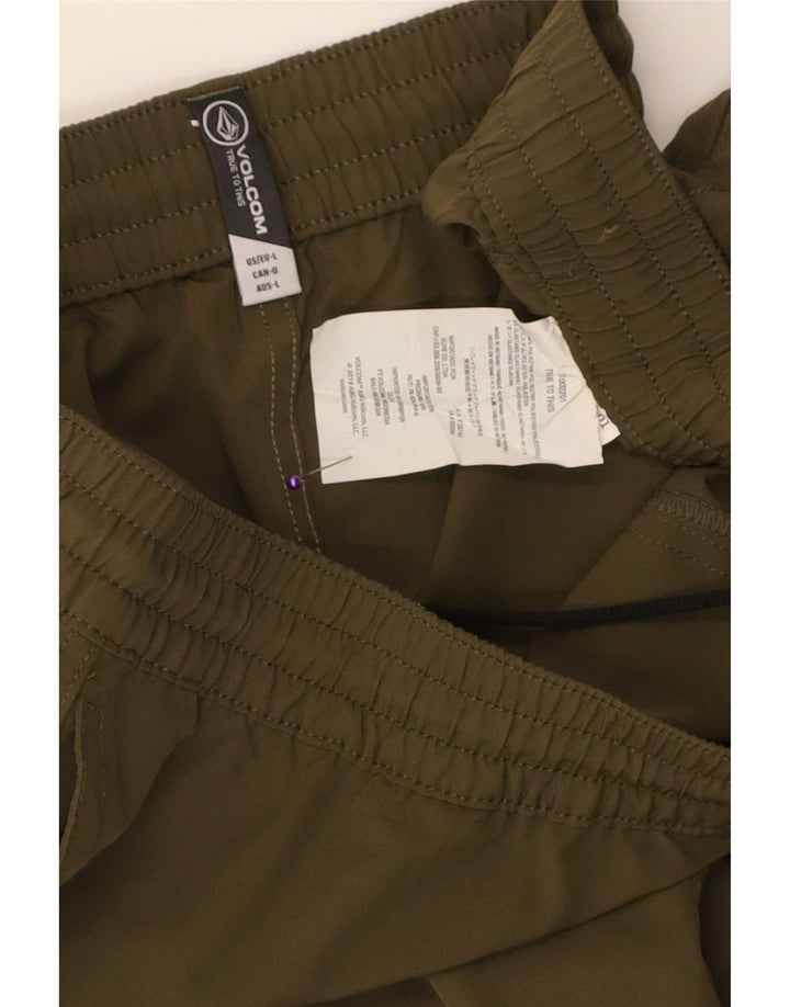Volcom Badeshorts til mænd Large Khaki Polyester