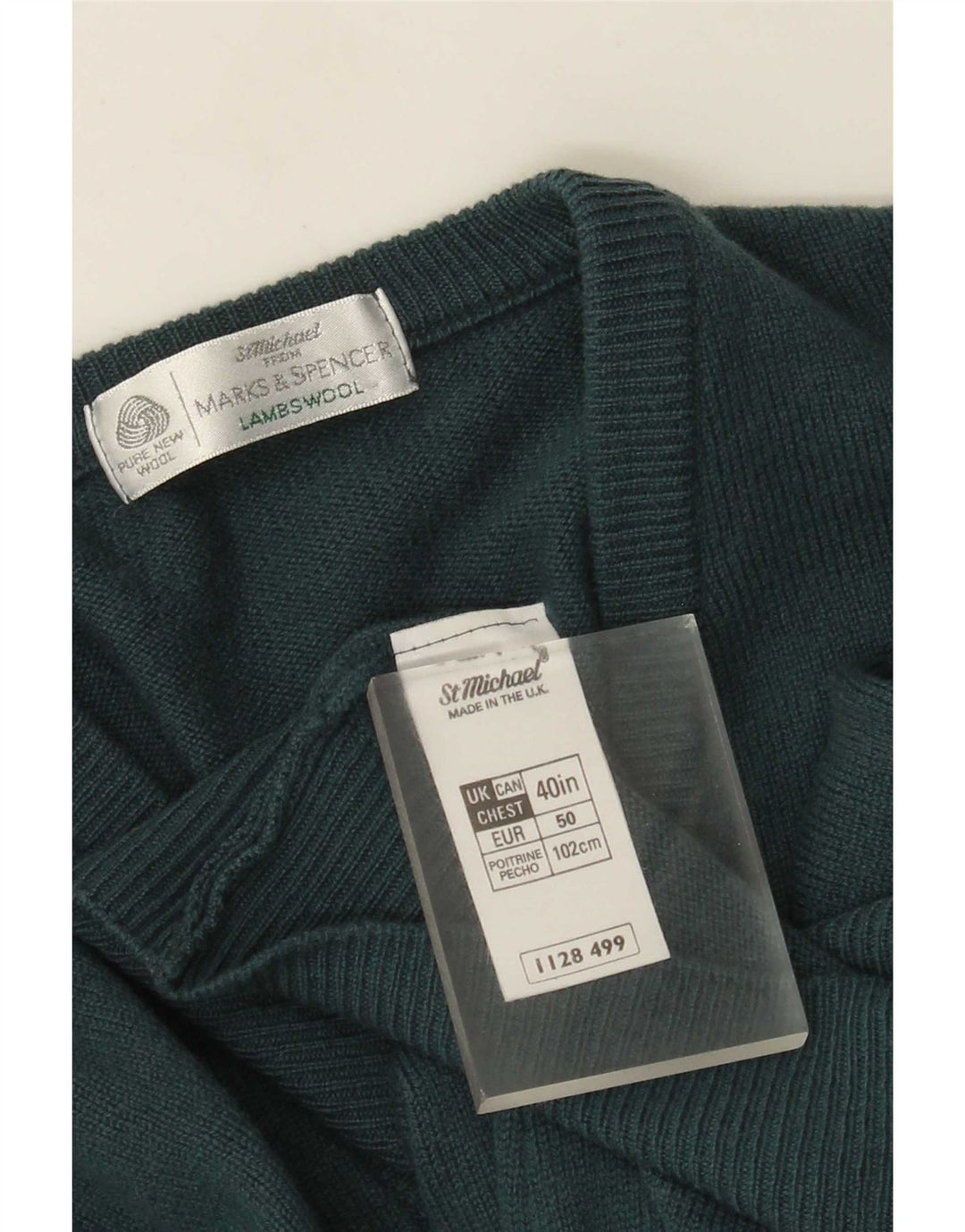 Marks & Spencer Herre St. Michael V-hals sweater Medium Grøn