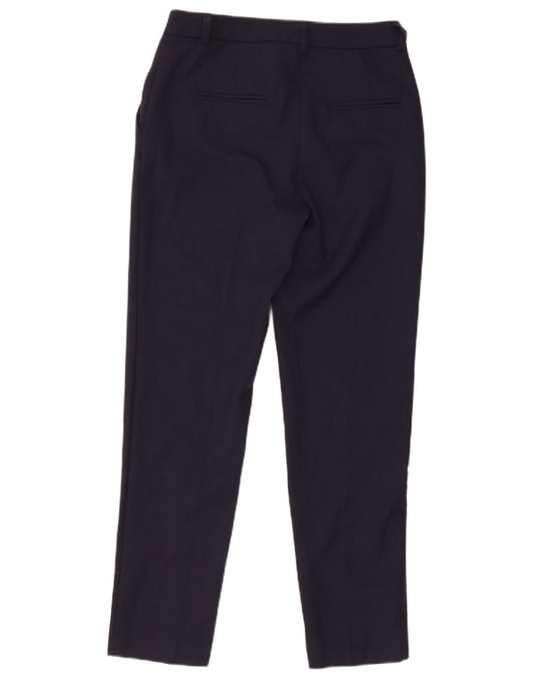 Benetton Dame Slim Suit Bukser IT 38 XS W28 L26 Marineblå Polyester