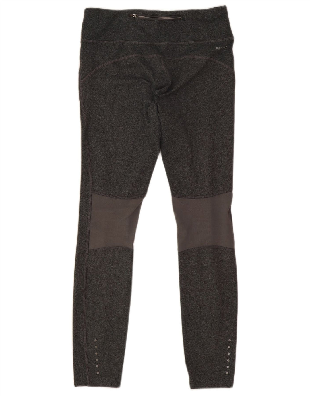 Nike Dame Dri Fit Crop Leggings UK 8 Small Grå Polyester