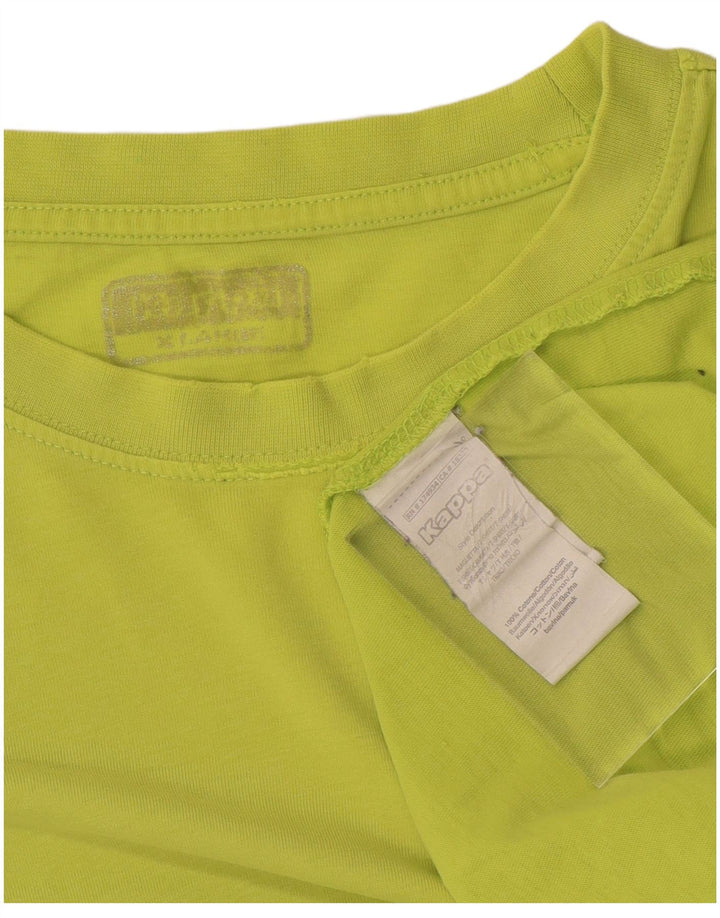 Kappa Herre T-Shirt Top XL Grøn Bomuld