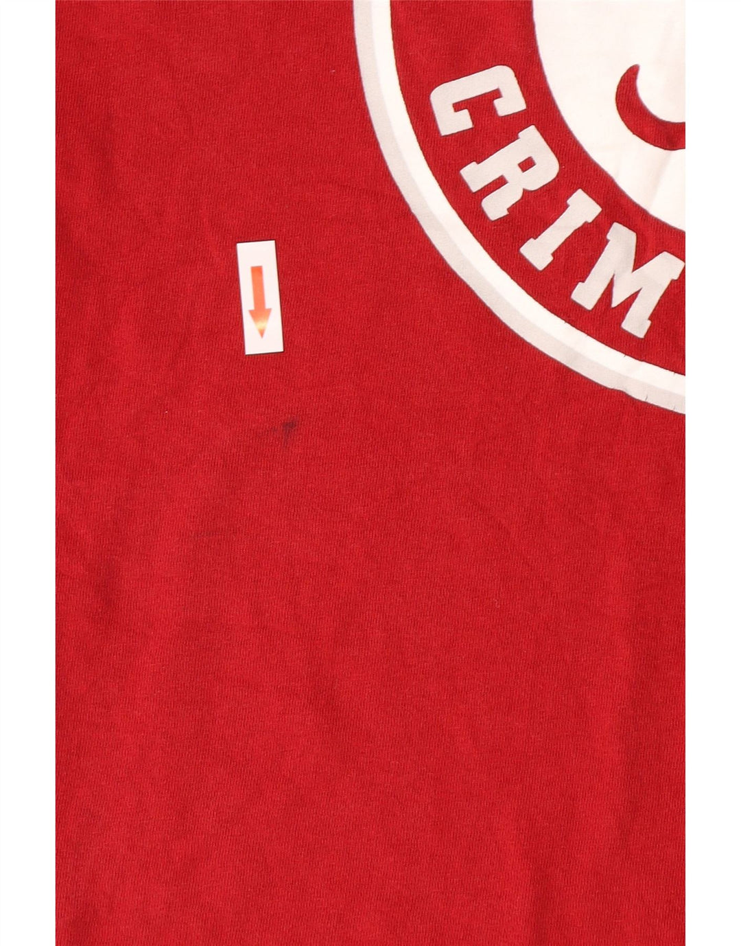 Champion Herre Grafisk T-Shirt Top Stor Rød Bomuld