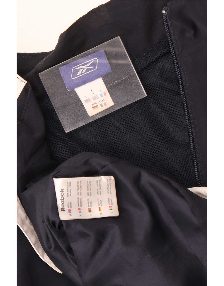 Reebok Herre træningsdragt Topjakke Stor marineblå Colourblock Polyester