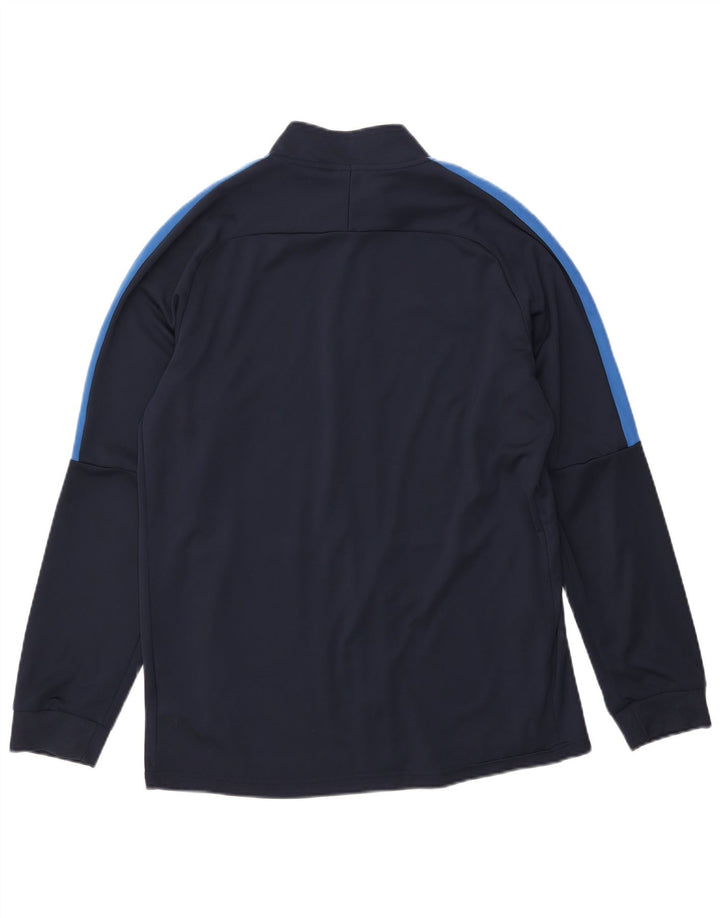 Nike Herre Dri Fit træningsdragt Topjakke Stor marineblå farveblok
