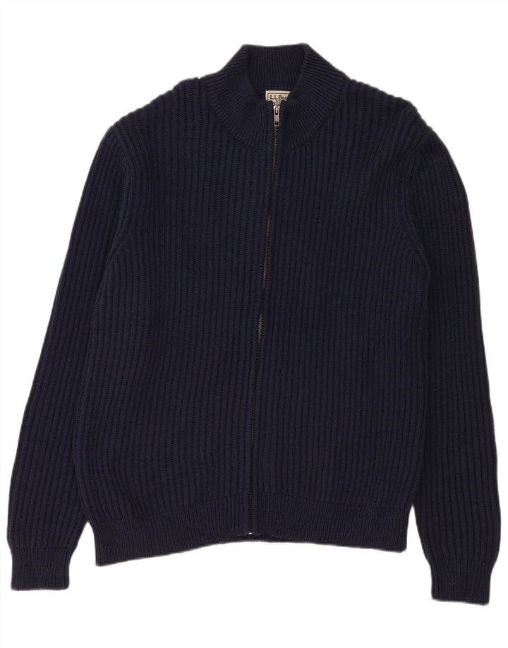 L.L.Bean Herre cardigan sweater Stor marineblå bomuld