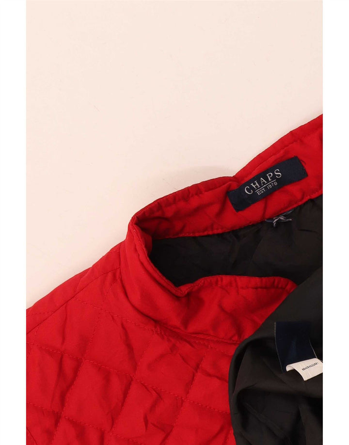 Chaps Dame Quilted Gilet UK 18 XL Rød