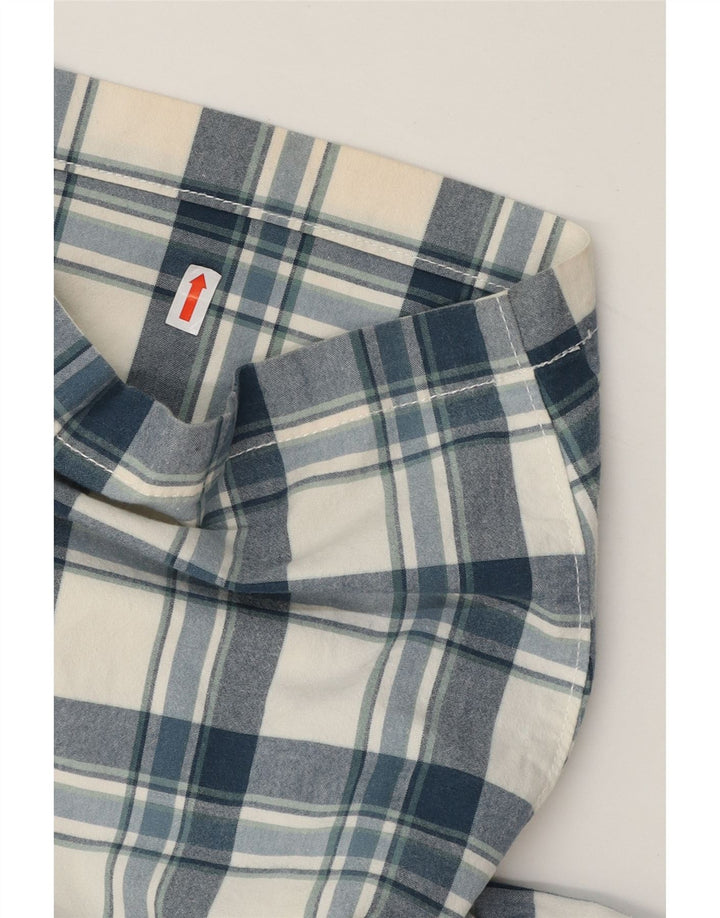DOCKERS Mens Chino Shorts W32 Medium  Blue Check Cotton Vintage Dockers and Second-Hand Dockers from Messina Hembry 