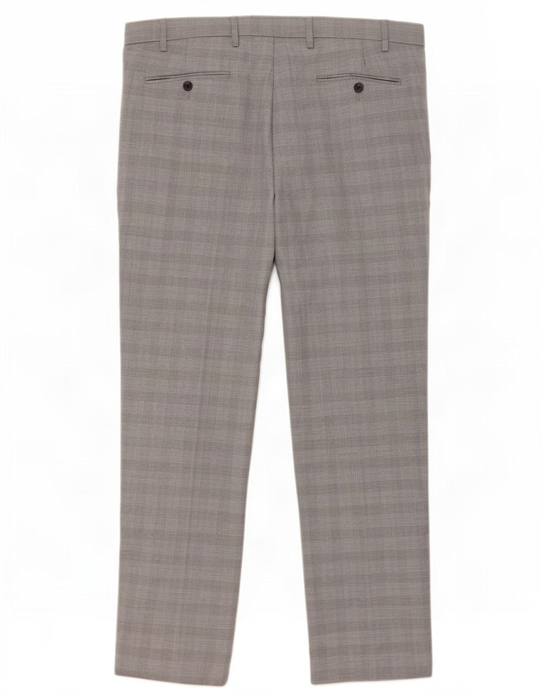 Marks & Spencer Herre Regular Fit Chinobukser W40 L31 Grå ternet