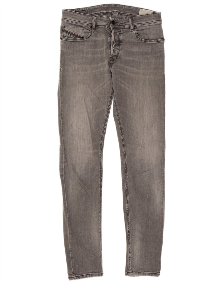 Diesel Herre Sleenker Slim Jeans W32 L32 Grå Bomuld