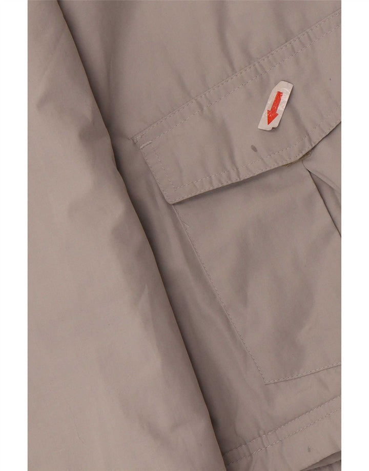 Adidas Womens Utility Jacket UK 10 Small Grey Colourblock Polyester