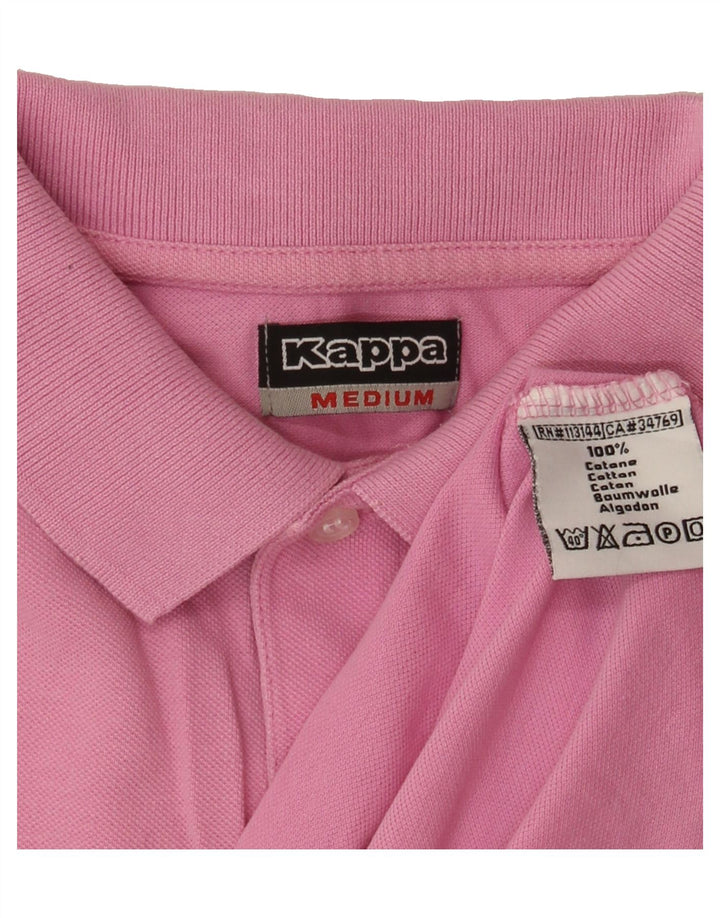 KAPPA Mens Polo Shirt Medium Pink Cotton Vintage Kappa and Second-Hand Kappa from Messina Hembry 