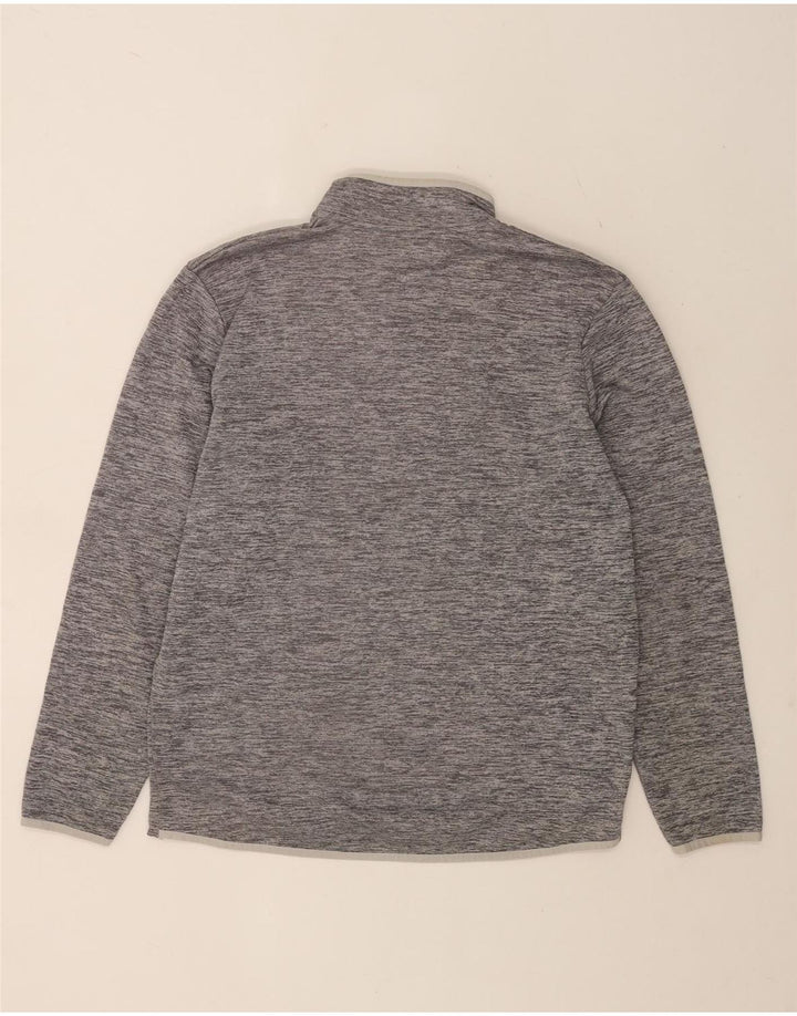 Under Armour Herre Zip Neck Sweatshirt Jumper Medium Grey Flecked Polyester