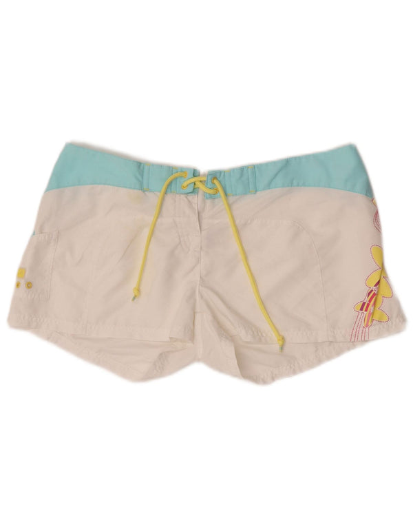 Adidas Dame badeshorts med lav talje UK 14 Large White Colourblock