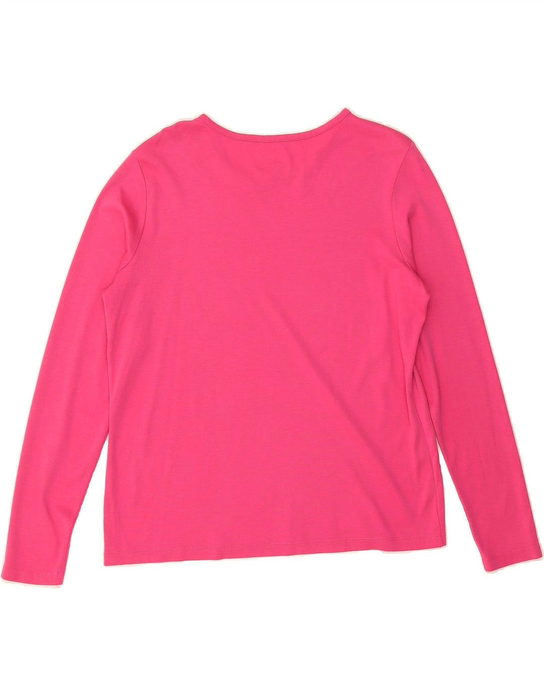 L.L.BEAN Womens Top Long Sleeve UK 14 Medium Pink Cotton Vintage L.L.Bean and Second-Hand L.L.Bean from Messina Hembry 