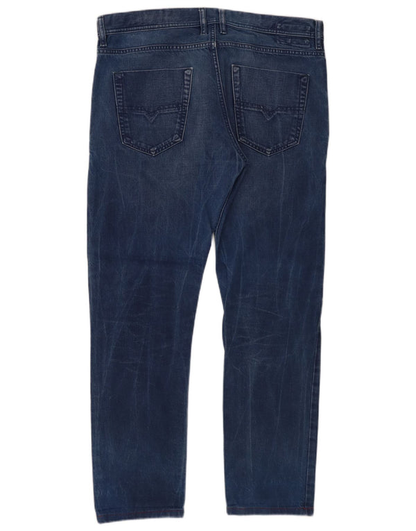 Diesel Herre Kakee Carrot Slim Jeans W34 L29 Blå Bomuld