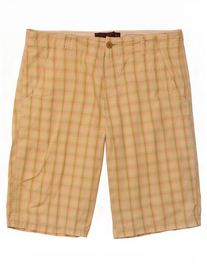 Marlboro Classics Herre Chino Shorts Medium W33 Beige Check