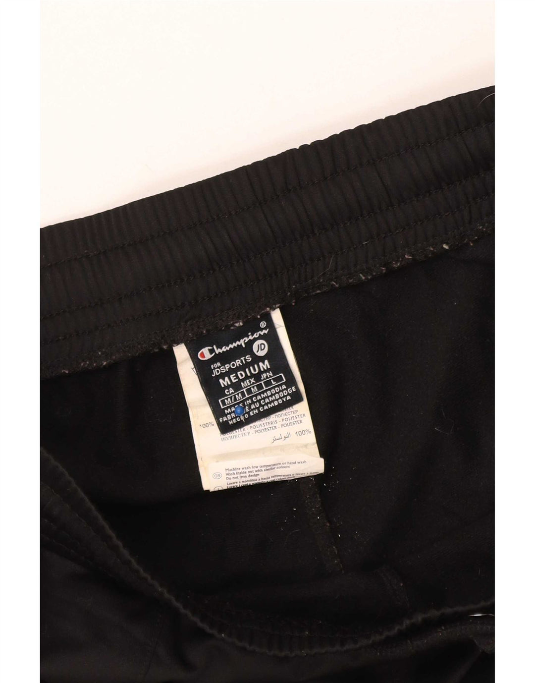 Champion Dame grafisk træningsdragt Bukser UK 14 Medium Sort Polyester