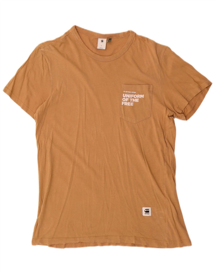 G-Star Herre Grafisk T-Shirt Top Stor Brun