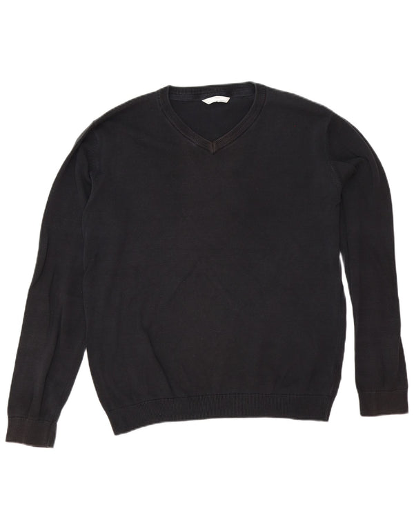 Marks & Spencer Boys V-hals sweater 15-16 år Sort bomuld